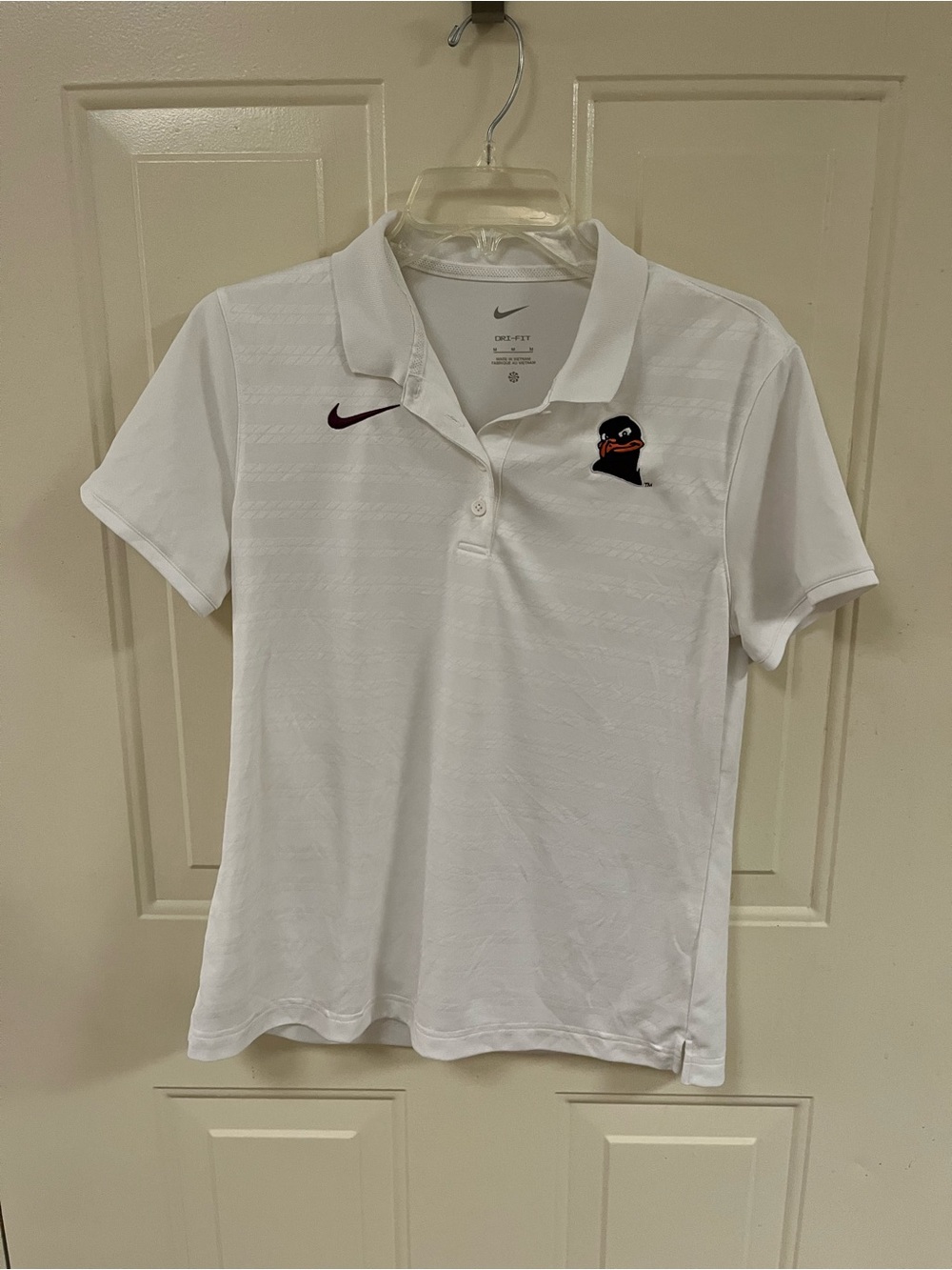 Virginia Tech Nike White Polo